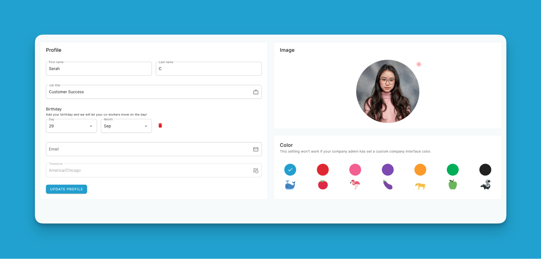 Profile Setting 1 Настройка профиля 1