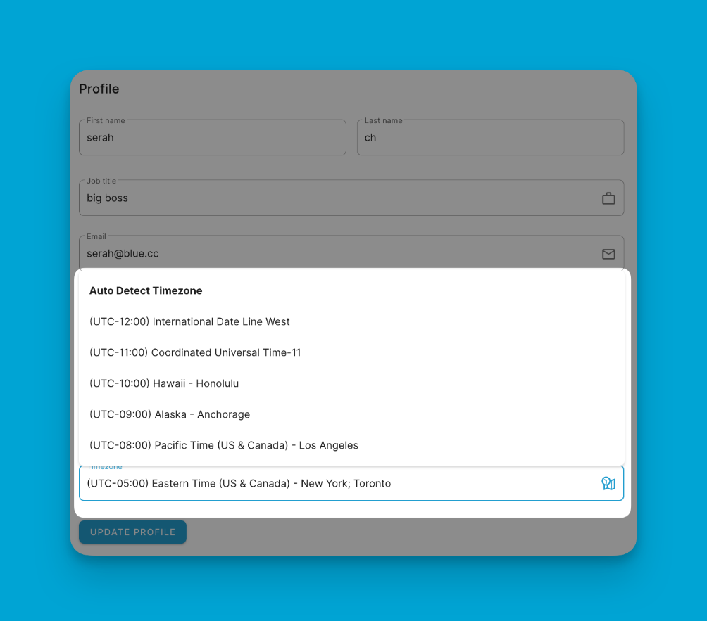 Profile Setting 3 Настройка профиля 3
